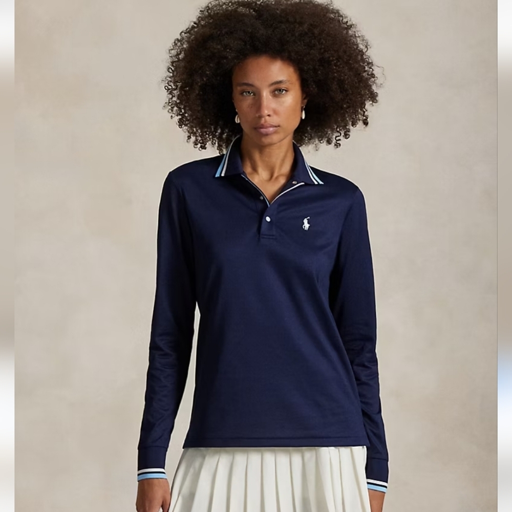 NWT Ralph Lauren Tailored Fit Long Sleeve Golf Concept 1 Shirt Size Medium